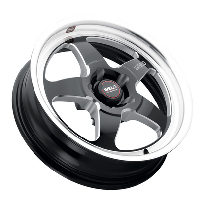Weld S155 18X12 Ventura Drag 5X120.65 ET55 BS8.7 Gloss Black MIL Dia 78.1