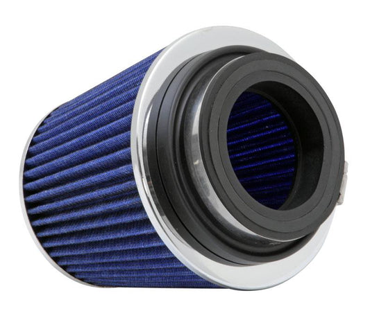 K&N Universal Chrome Filter Multi Lingual 6in Od B X 5.5in H W/4in 3-1/2in 3in Dia Flg in v Top