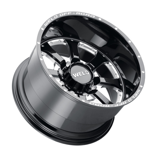 Weld Granada 8 20x10 / 8x180 / 4.75 BS / 124.3 HB - Gloss Black Milled - Non-BL Wheel