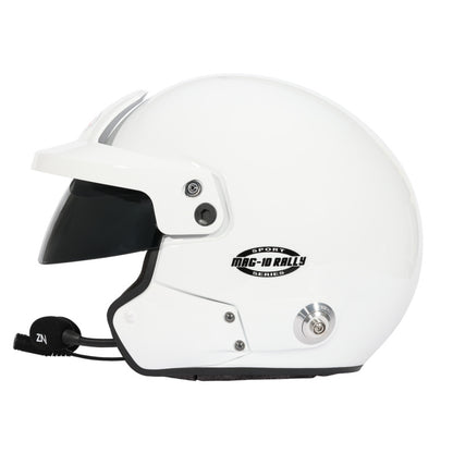 Bell Helmet Mag-10 Rally Sport White (Hans) Lrg(60-61) Fia8859-2024