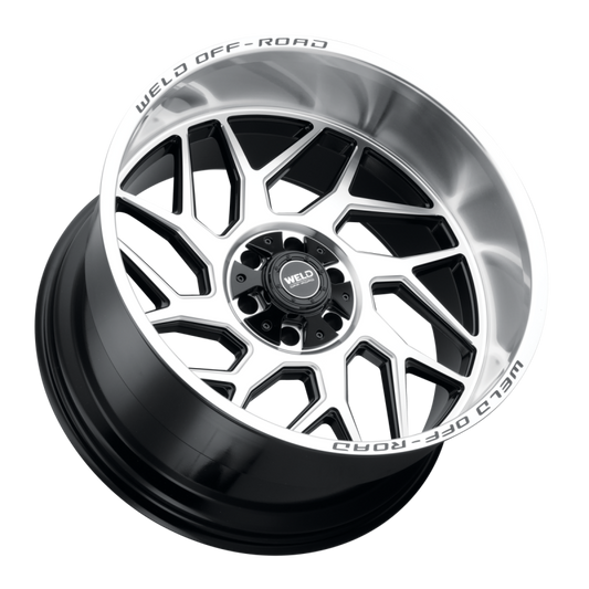 Weld Fulcrum 20x12 / 6x135 / 4.75 BS / 106.1 HB - Gloss Black Machined - Non-BL Wheel