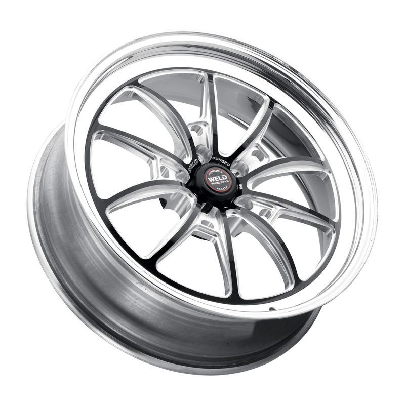 Weld S80 20x9 / 5x127 BP / 5.75in BS (+19 Offset) Black Center - Polished Shell - Non-Beadlock