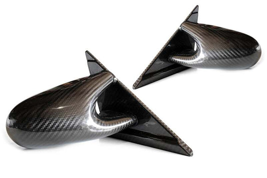 GReddy Nissan R34 Skyline Garage Active Group A Type Dry Carbon Side Mirrors - Set