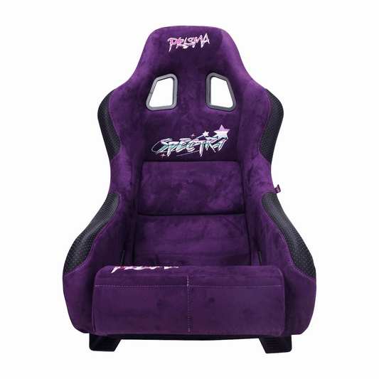 NRG FRP Bucket Seat SPECTRA Edition Violet Microfiber w/ Confetti Back - Medium