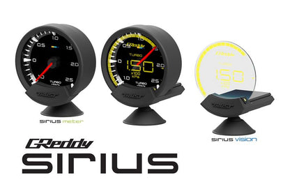 GReddy Sirius Unify Oil Temperature Gauge Set (Sirius Meter w/Oil Temp Sensor Set & Vision Disp)