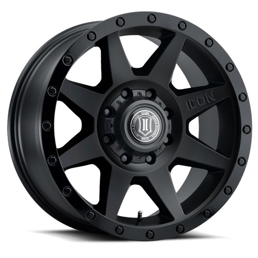 ICON Rebound HD 17x8.5 / 8x6.5 / 13mm / 5.25in BS Double Black Wheel
