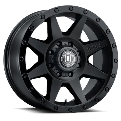ICON Rebound HD 17x8.5 / 8x170 / 6mm / 5in BS Double Black Wheel