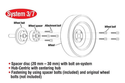 Eibach Pro-Spacer System - 10mm Spacer / 5x120 Bolt Pattern / Hub Center 72.5 for 15-17 BMW M4 F83