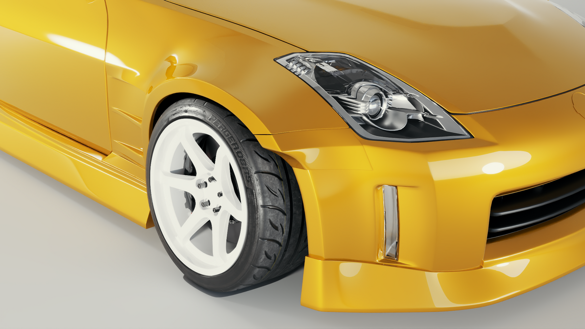 Big Duck Club 350Z (Z33) Front Fenders - manufacturer product example
