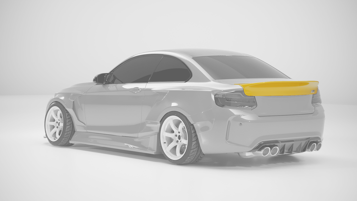 Big Duck Club F22 Drag Spoiler - manufacturer product example