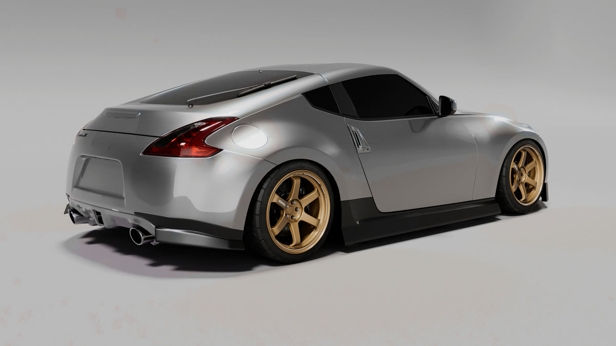 Big Duck Club 370Z (Z34) Rear Bumper Extensions - manufacturer product example