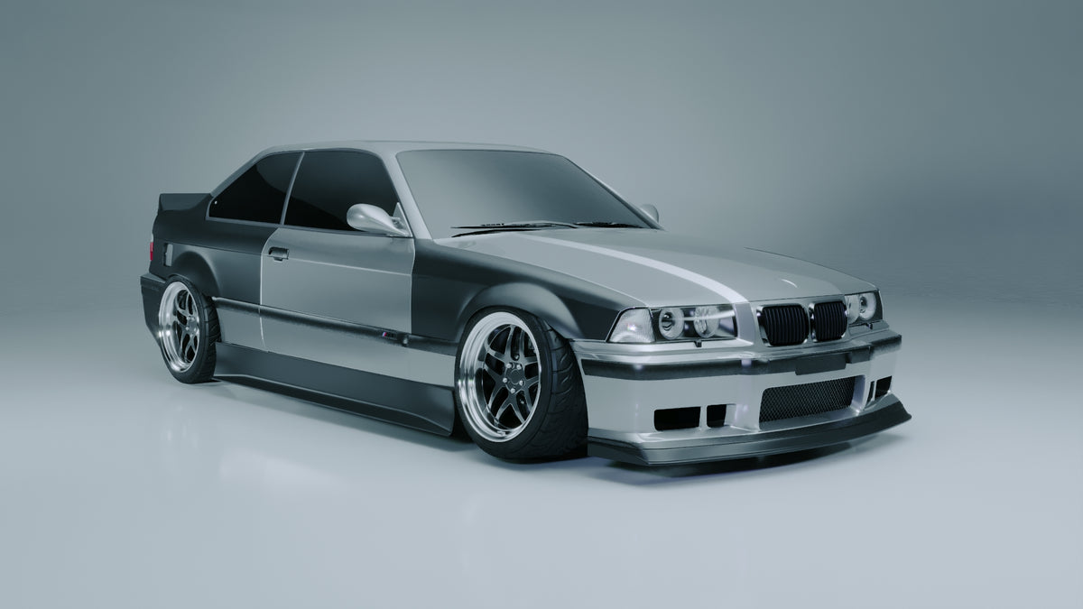 Big Duck Club BMW E36 Coupe Overfenders V2 (75mm or 55mm) - manufacturer product example
