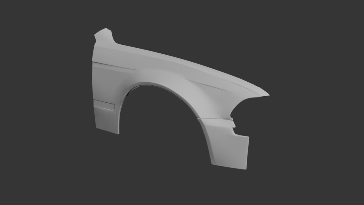 Big Duck Club BMW E39 Front Overfender Kit (75mm) - manufacturer product example