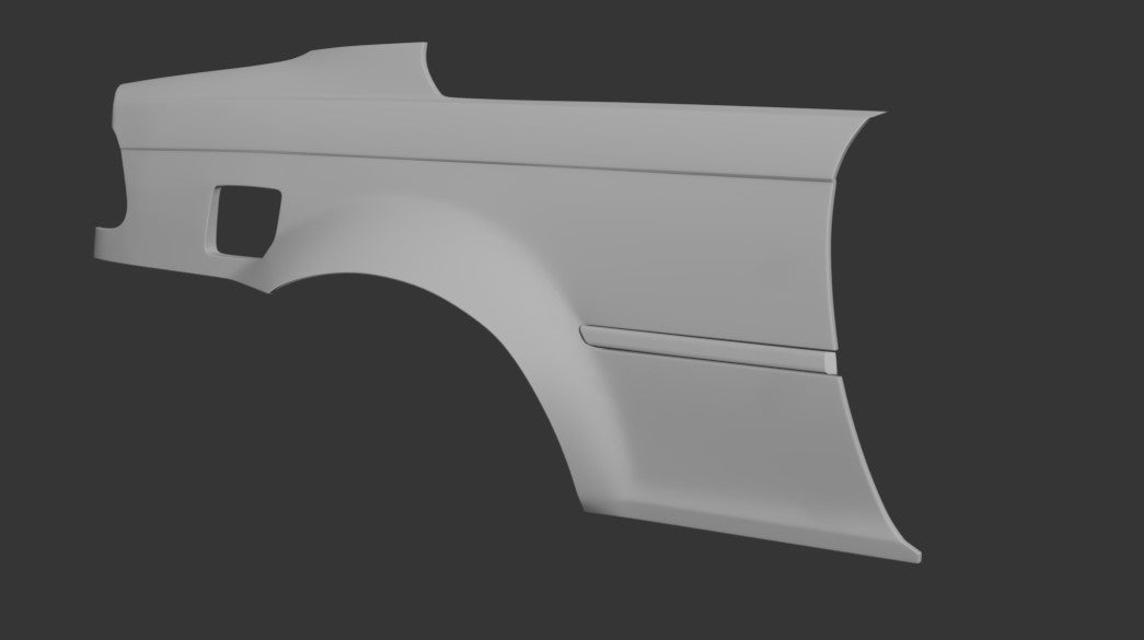 Big Duck Club BMW E46 Coupe Rear Overfenders - manufacturer product example