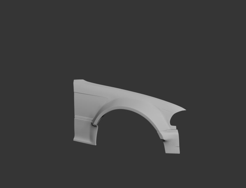 Big Duck Club BMW E46 V2 - Coupe Front Fenders (+75mm) - manufacturer product example