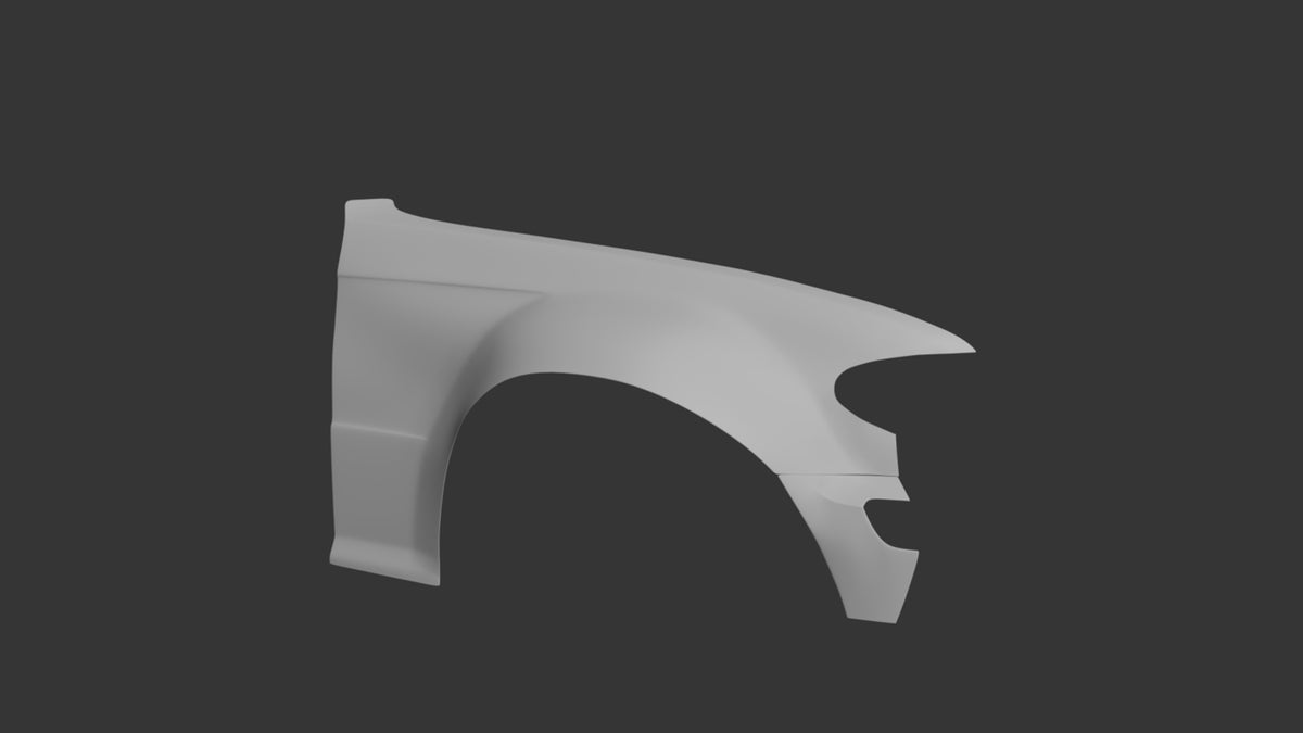 Big Duck Club BMW E46 Sedan Front Overfenders (+60mm) - manufacturer product example