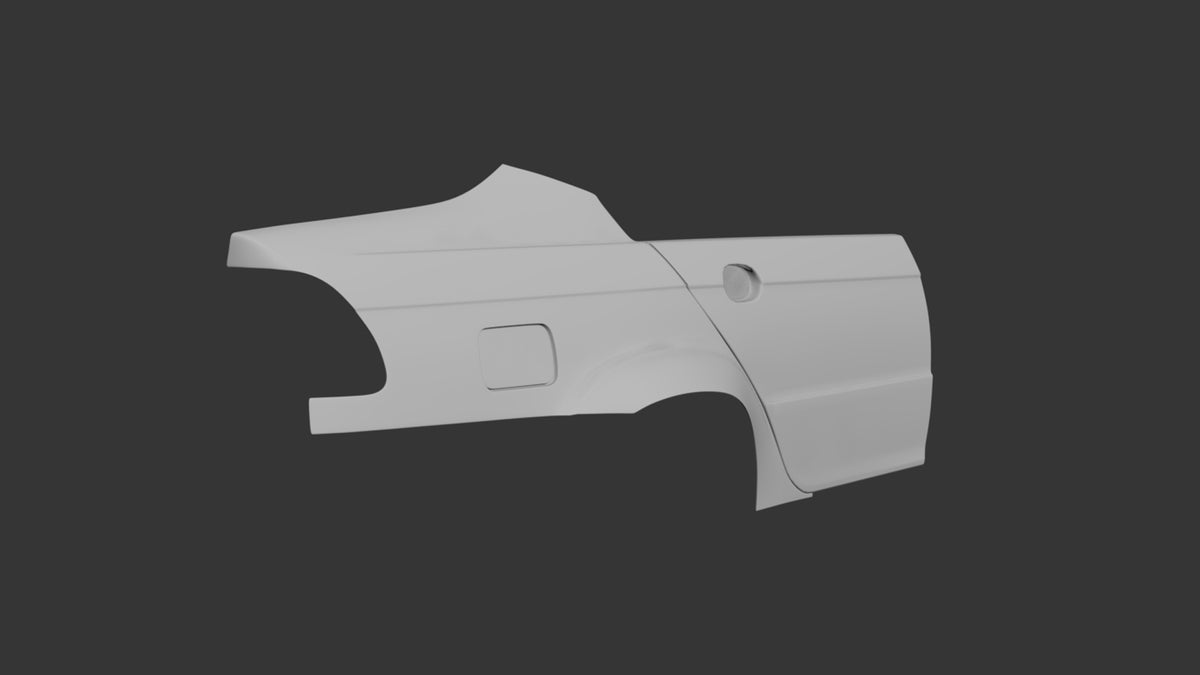 Big Duck Club BMW E46 Sedan Rear Overfenders - manufacturer product example