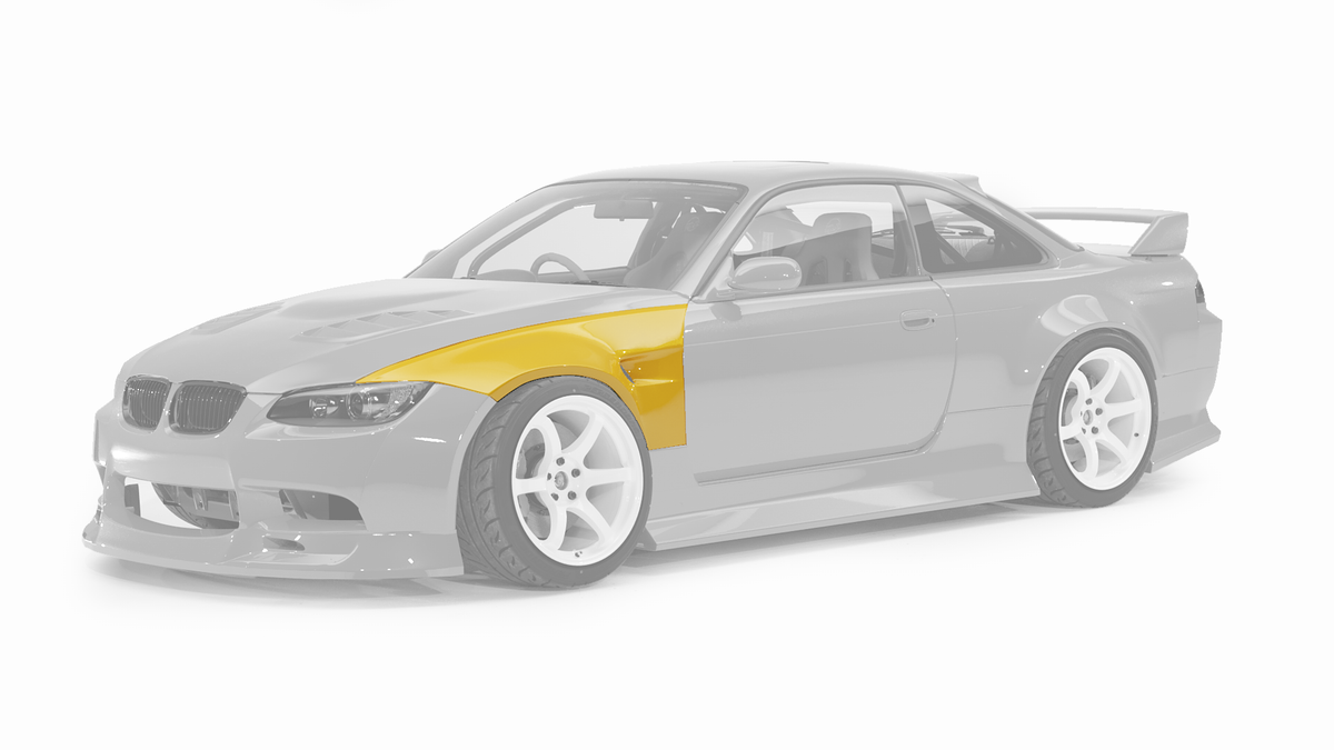 Big Duck Club Nissan S14 to E92 Front Fenders - manufacturer product example