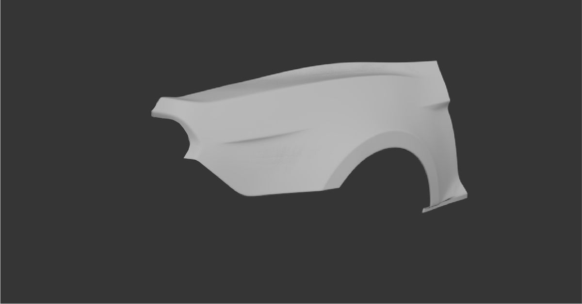 Big Duck Club S550 Mustang - Rear Quarter Panel - manufacturer product example