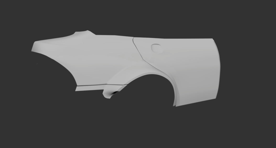 Big Duck Club Lexus IS300 / Altezza Rear Overfender kit (75mm) - manufacturer product example