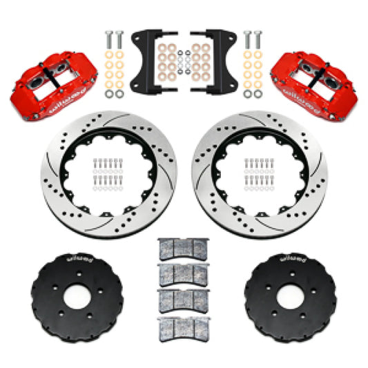 Wilwood 14-19 Chevrolet Corvette C7 Forged Narrow Superlite 6R Front BBK - 14.00 Rotor SRP - Red