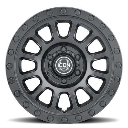 ICON Hulse 18x9 6x135 6mm Offset 5.25in BS Double Black