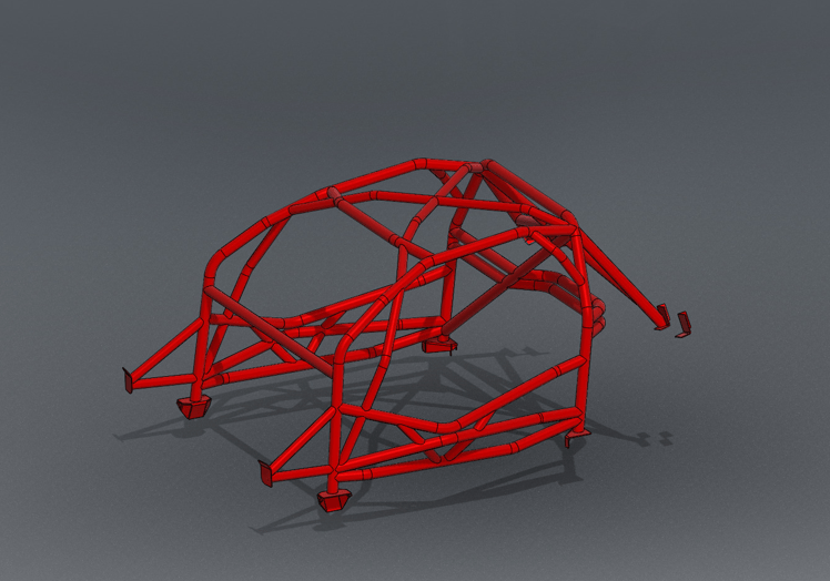 MKV A90 Supra Road Race Spec Roll Cage Kit — view 2