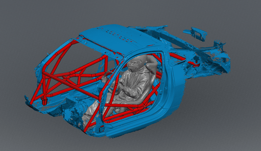 CageKits 350Z Road Race Spec Roll Cage Kit manufacturer illustration; selected configuration may differ