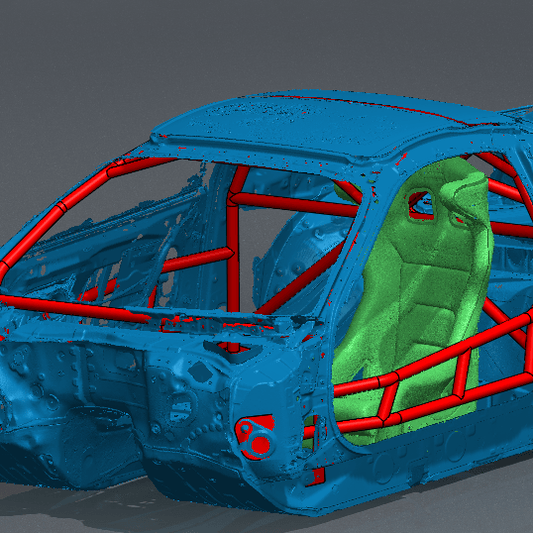 CageKits A80 Supra FD Spec Roll Cage Kit manufacturer illustration; selected configuration may differ