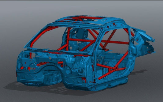 CageKits A90 Supra FD Spec Roll Cage Kit manufacturer illustration; selected configuration may differ