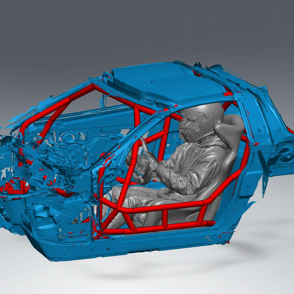 CageKits C5 Corvette FD Spec Roll Cage Kit manufacturer illustration; selected configuration may differ