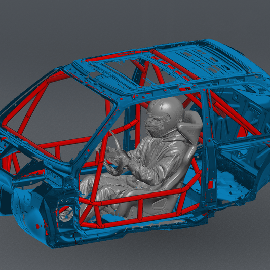 CageKits E30 Coupe FD Spec Roll Cage Kit manufacturer illustration; selected configuration may differ