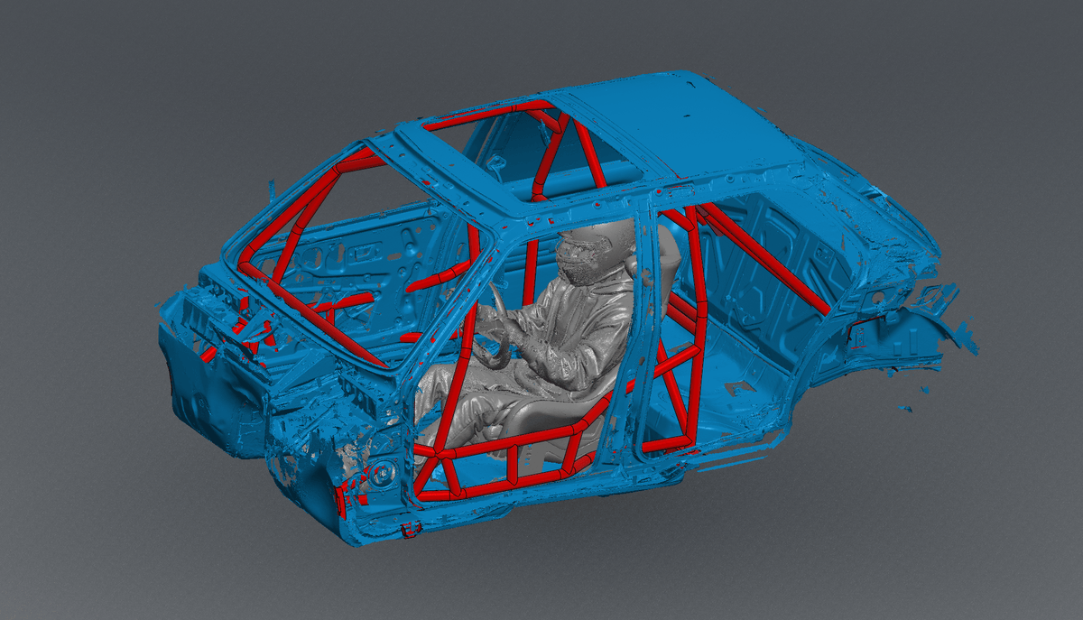 CageKits E30 Sedan FD Spec Roll Cage Kit manufacturer illustration; selected configuration may differ