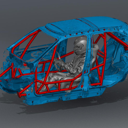 CageKits E36 Sedan FD Spec Roll Cage Kit manufacturer illustration; selected configuration may differ