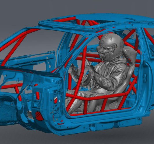 CageKits E46 Coupe FD Spec Roll Cage Kit manufacturer illustration; selected configuration may differ