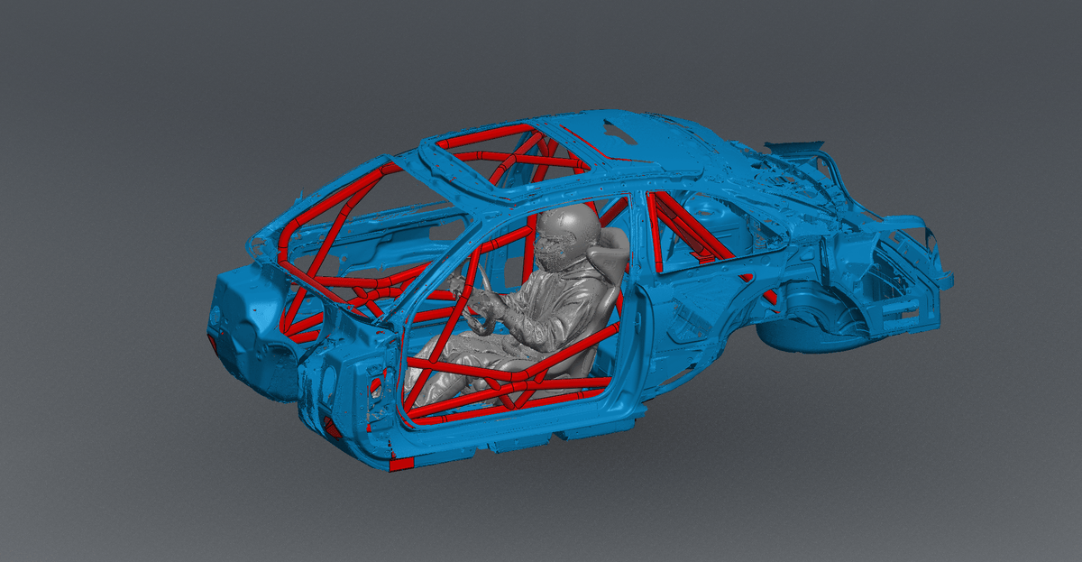 CageKits E46 Coupe Road Race Spec Roll Cage Kit manufacturer illustration; selected configuration may differ
