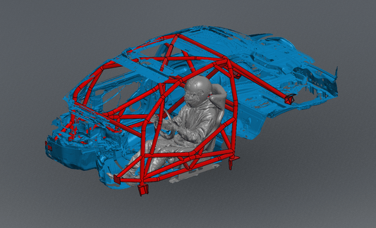 CageKits E82 Road Race Spec Roll Cage Kit manufacturer illustration; selected configuration may differ