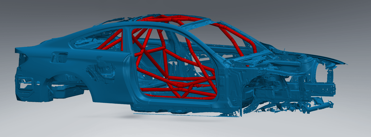 CageKits F82 Road Race Spec Roll Cage Kit manufacturer illustration; selected configuration may differ