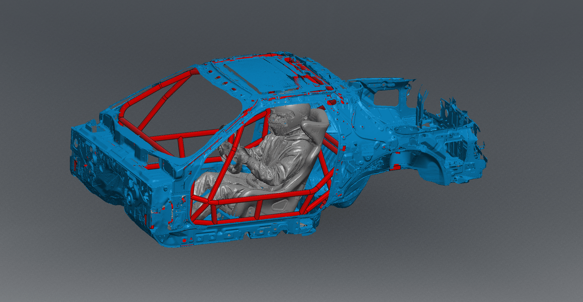 CageKits FC RX7 Drift Spec Roll Cage Kit manufacturer illustration; selected configuration may differ