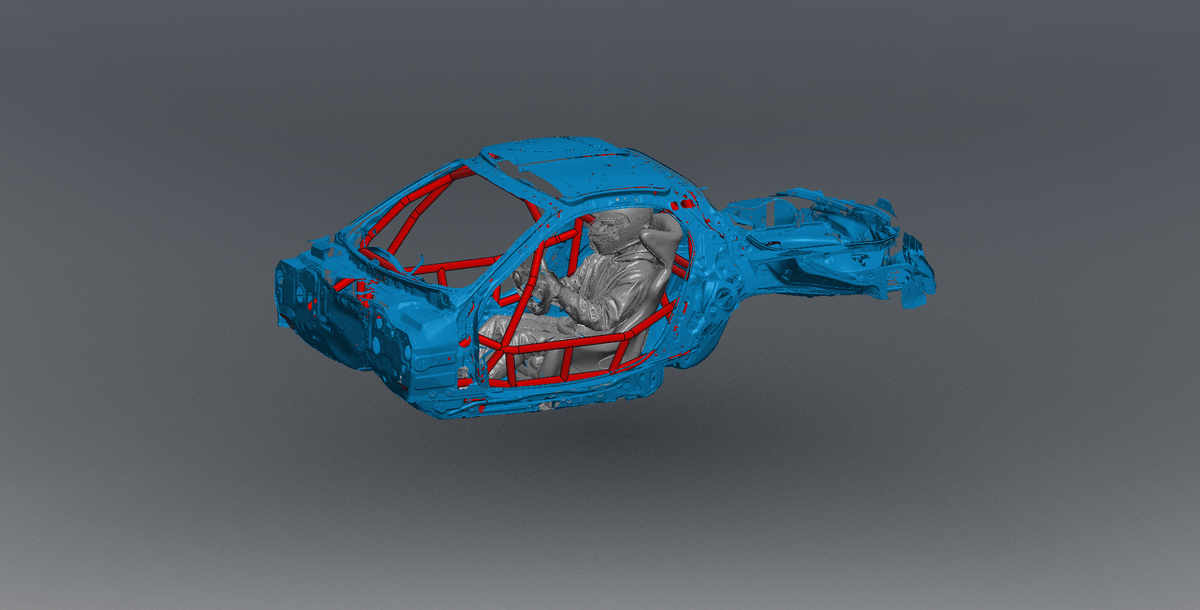 CageKits FD RX7 Drift Spec Roll Cage Kit manufacturer illustration; selected configuration may differ