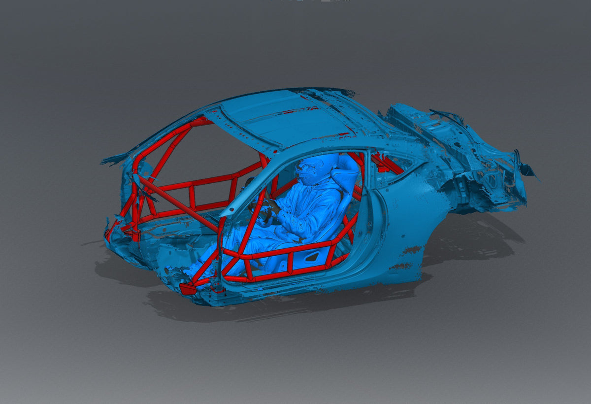 CageKits FRS/BRZ/GT86 FD Spec Roll Cage Kit manufacturer illustration; selected configuration may differ