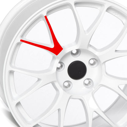 Circuit Performance 17-inch CSF2 gloss red spoke decals