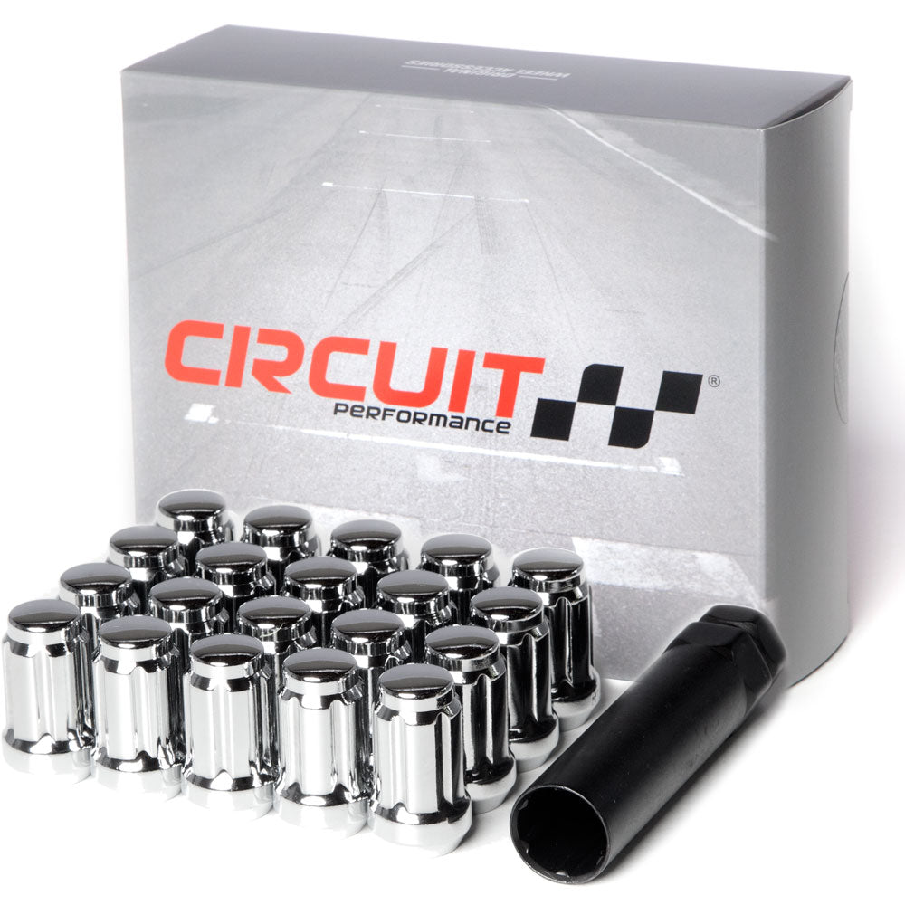 Circuit Performance M12x1.5 forged steel spline drive lug nuts chrome