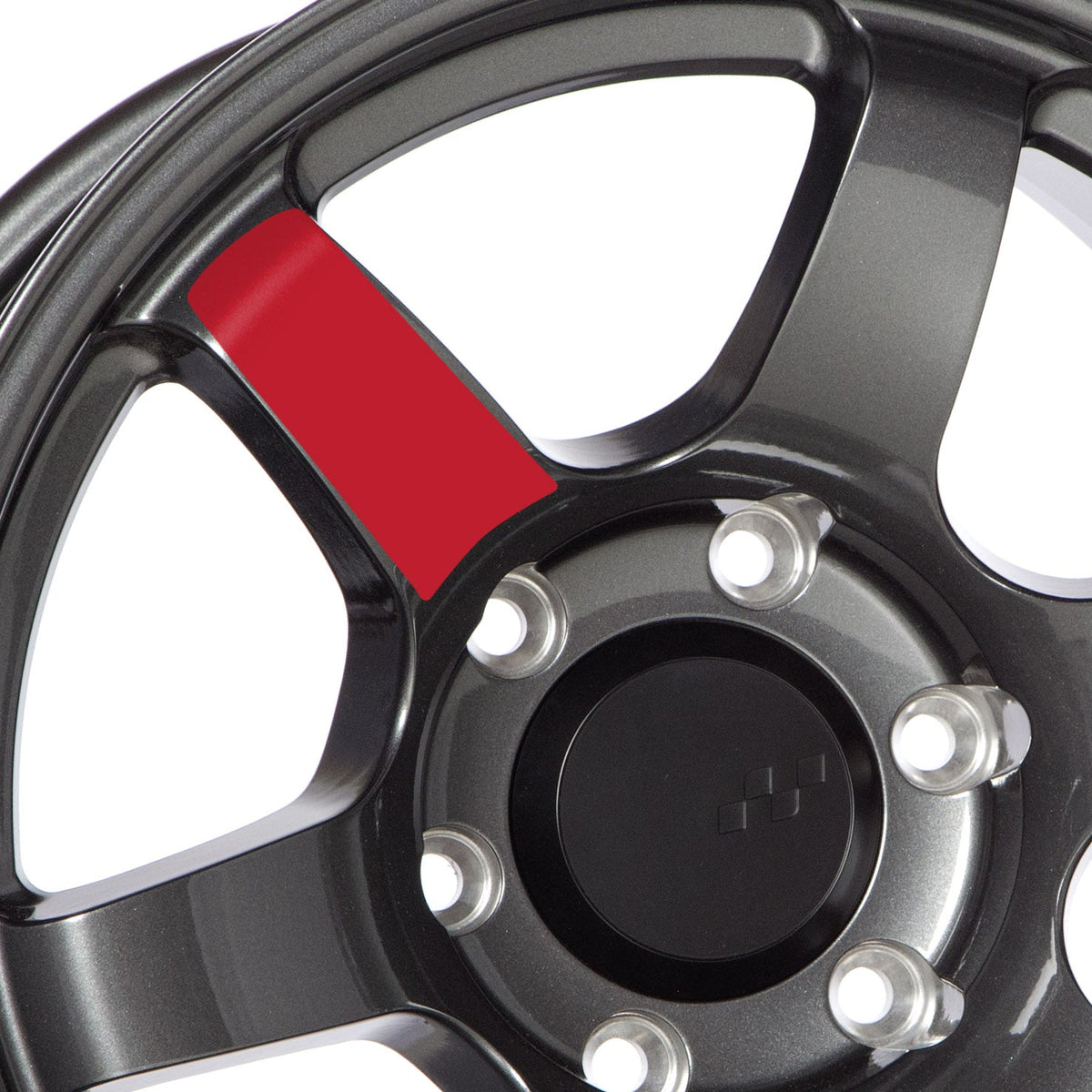 Circuit Performance Steller gloss red solid-color spoke decals