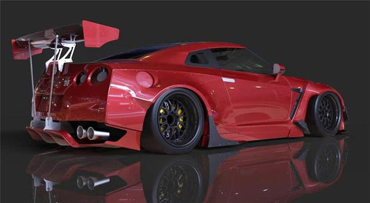 GReddy 09+ Nissan GT-R R35 Full Rocket Bunny Wide-Body Aero Kit w/ Wing