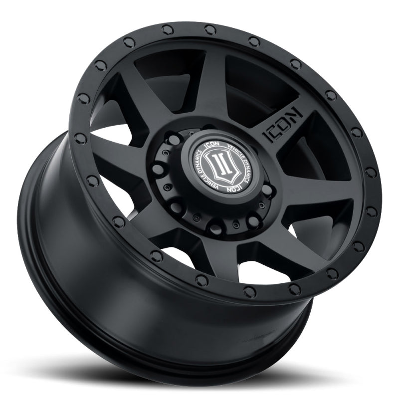 ICON Rebound HD 17x8.5 / 8x170 / 6mm / 5in BS Double Black Wheel