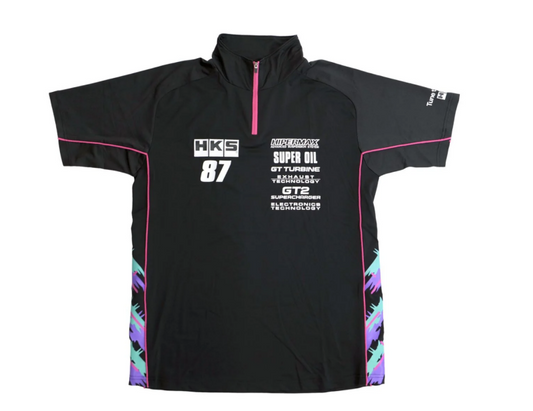 HKS TEAM HALF ZIP POLO SHIRT 2025 L