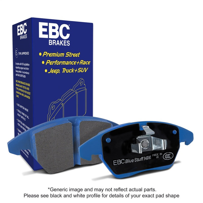 EBC 07-15 Audi TT/TTS Quattro / 12-14 VW Golf R Bluestuff Front Brake Pads
