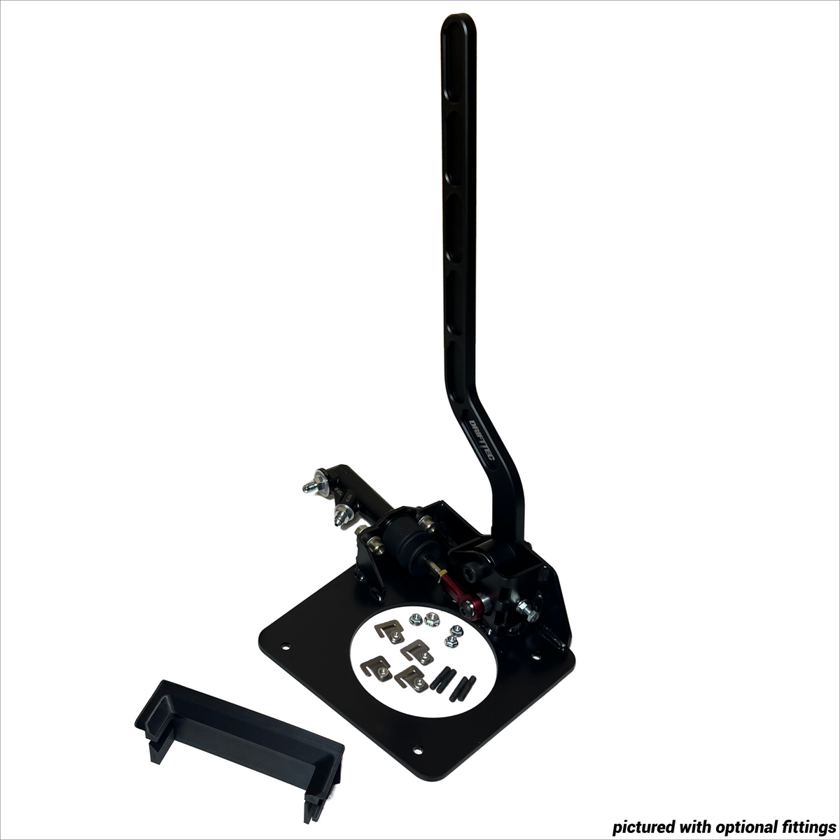 DriftTec RHD Bolt-In Hydraulic Handbrake - E46; configuration varies with selected options