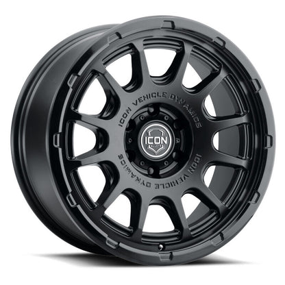 ICON Alloys Rancho 20x9 / 5x5 / -12mm / 4.5in BS DBL Black Wheel